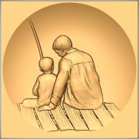 Gone Fishing - Father and Son