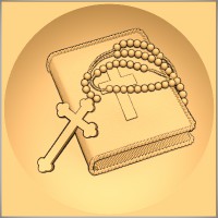 Rosary and Bible