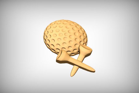 Golf Ball and Tees