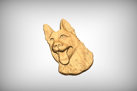 German Shepherd Head