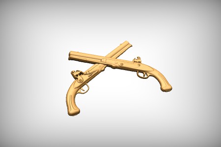 Crossed Flintlocks