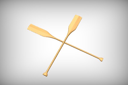 Crossed Canoe Paddles 1