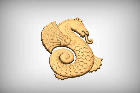 Stylized Seahorse 3