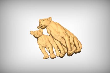 Lioness and Cub