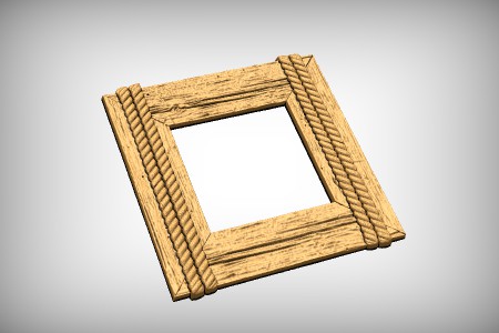 Wood Frame with Ropes