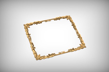 Gothic Flourish - Retangle Frame