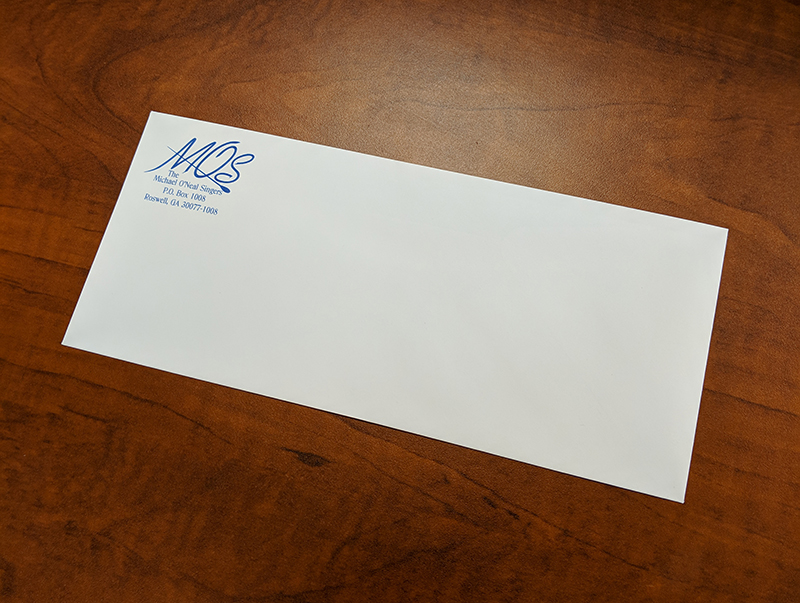 One-color Printed #10 Envelope