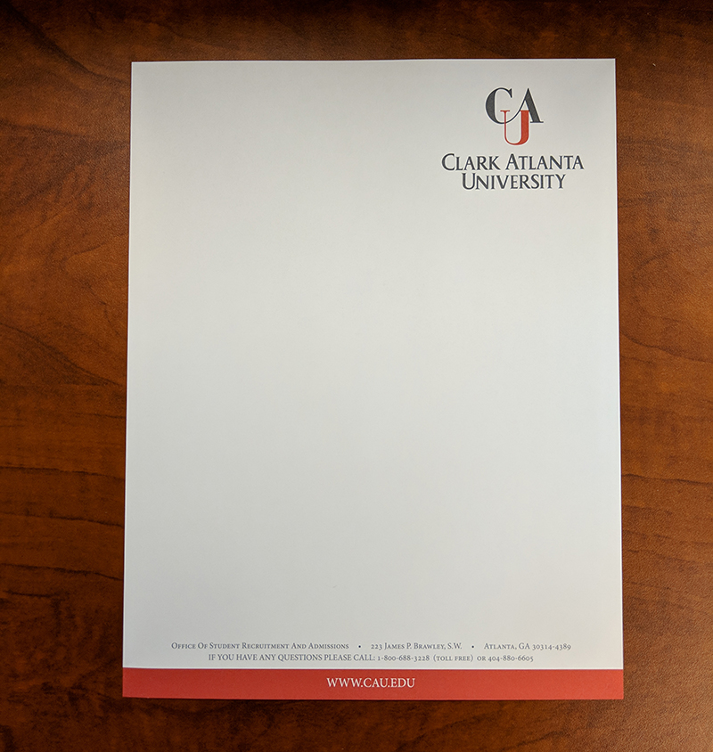 One-color Printed Letterhead