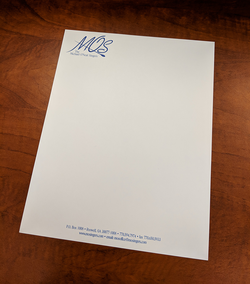 One-color Printed Letterhead