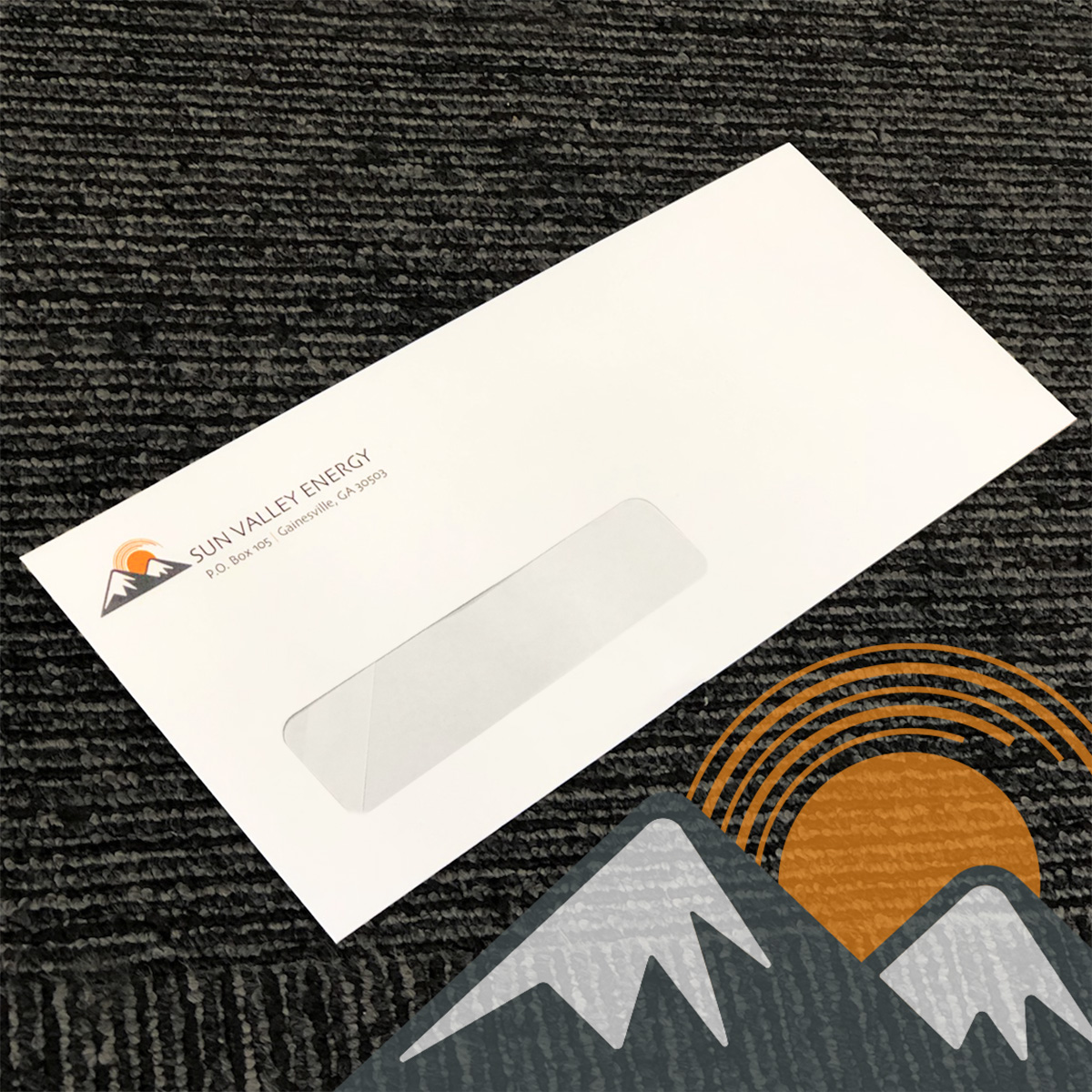 #10 Window Envelope Full Color Return Address   Graphics