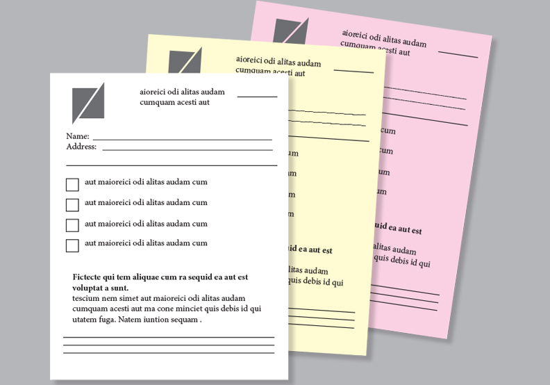 Carbon / NCR Form, 3 part