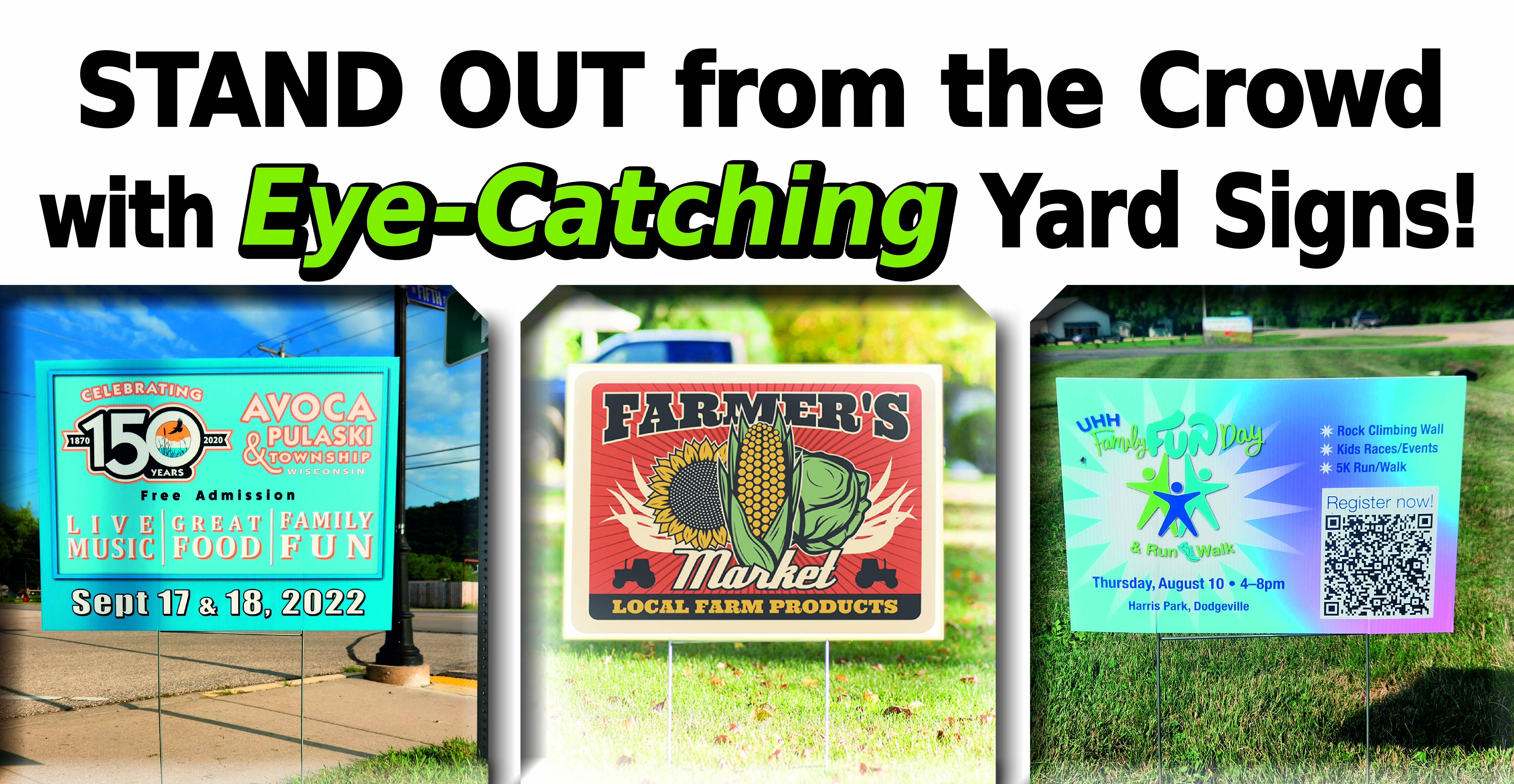 Custom signs & banners in Dodgeville WI