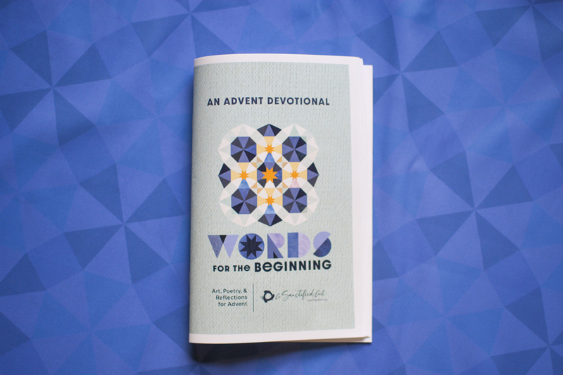 Words for the beginning advent devotional booklet