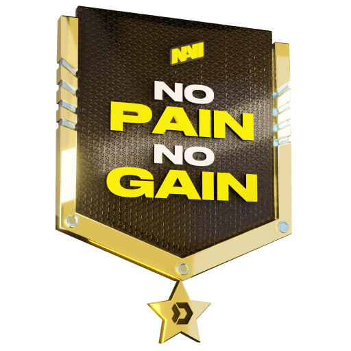 No Pain No Gain Badge