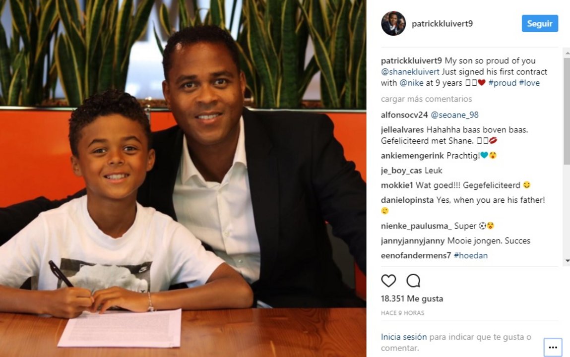 Con solo 9 años, el hijo de un exfutbolista firmó contrato con Nike