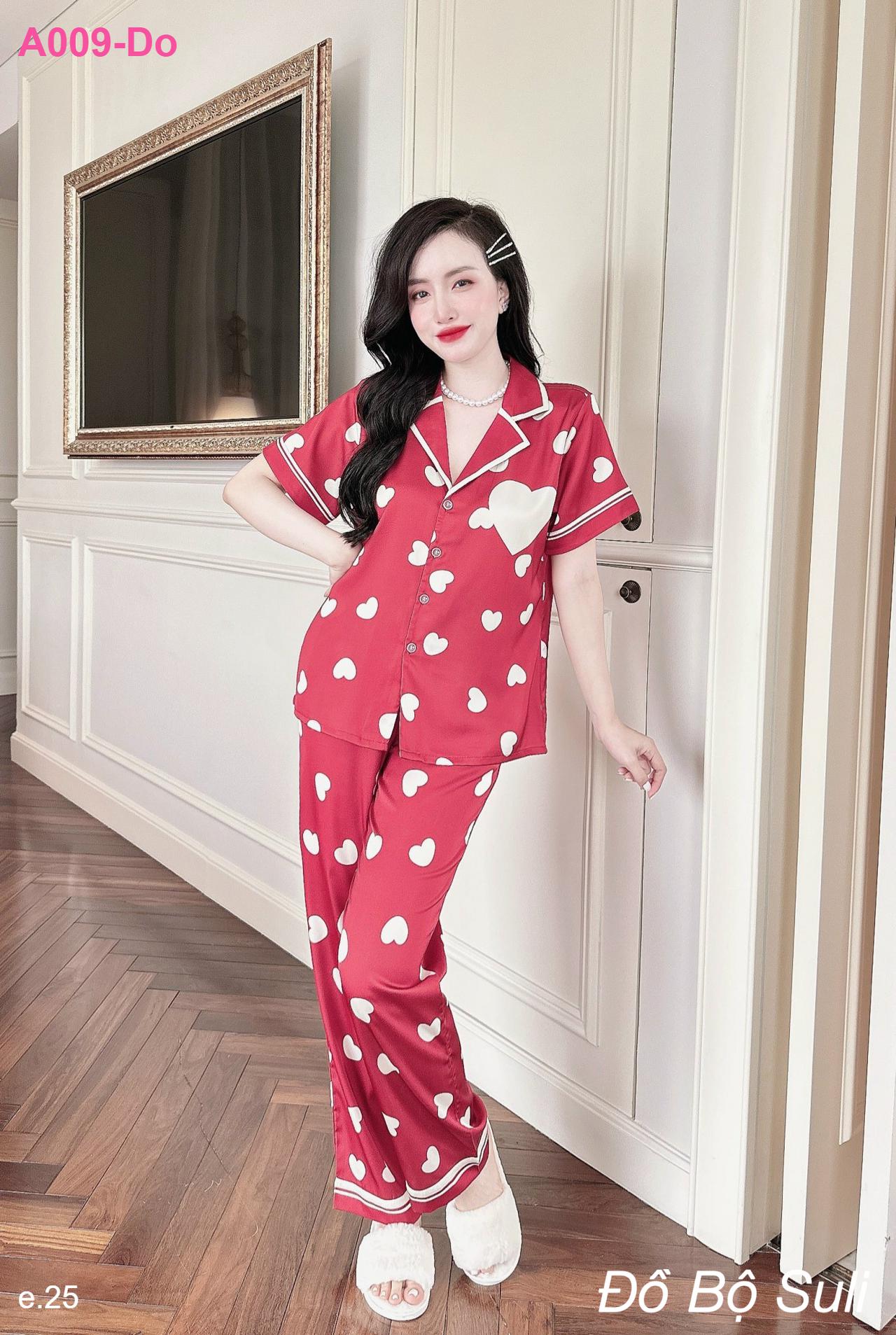 Đồ Ngủ Pijama Tơ Tằm Cao Cấp Đùi - màu 