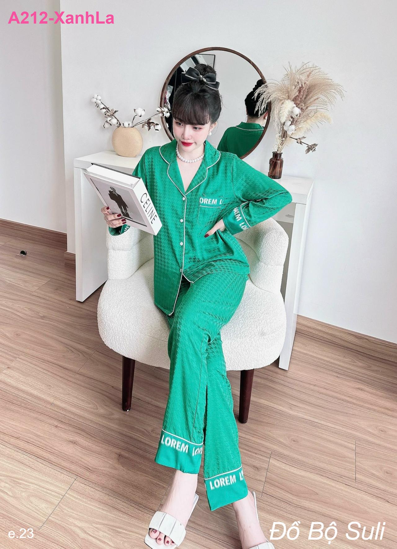 Bộ Pijama Dài Tay Dài Lụa Latin - màu 