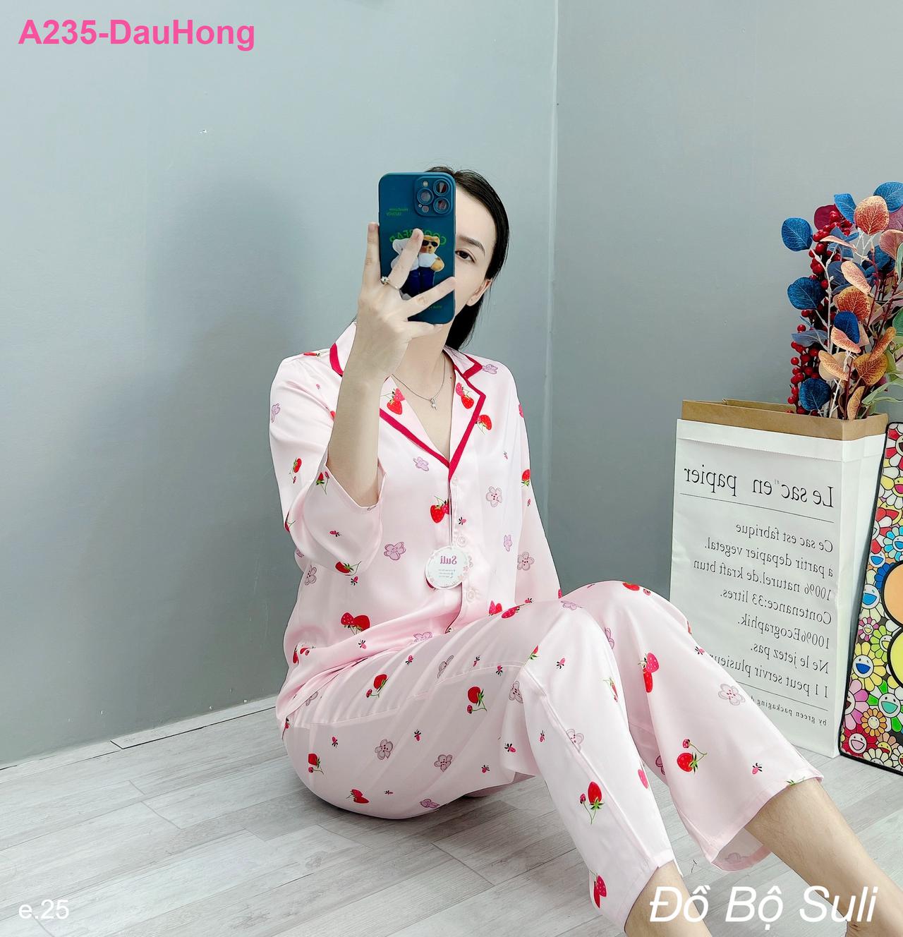 Pijama Lụa Latin Dài - màu 