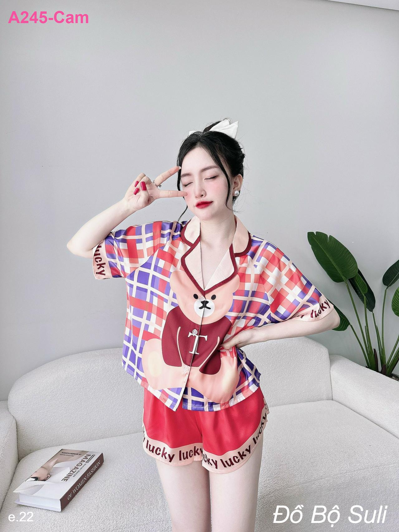 Bộ Đùi Crop Pijama Lụa Latin - màu 