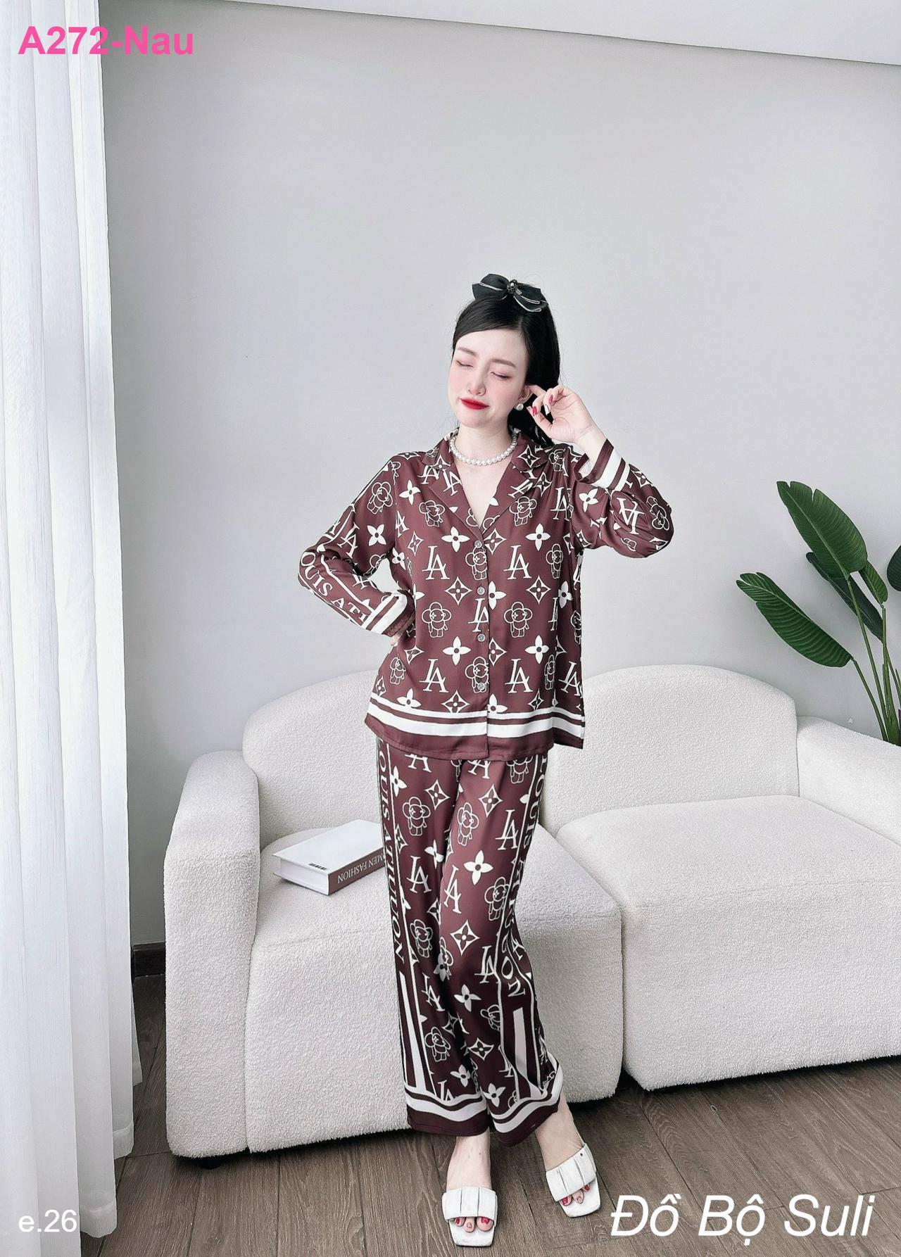 Bộ Pijama Dài Tay Dài Lụa Latin - màu 