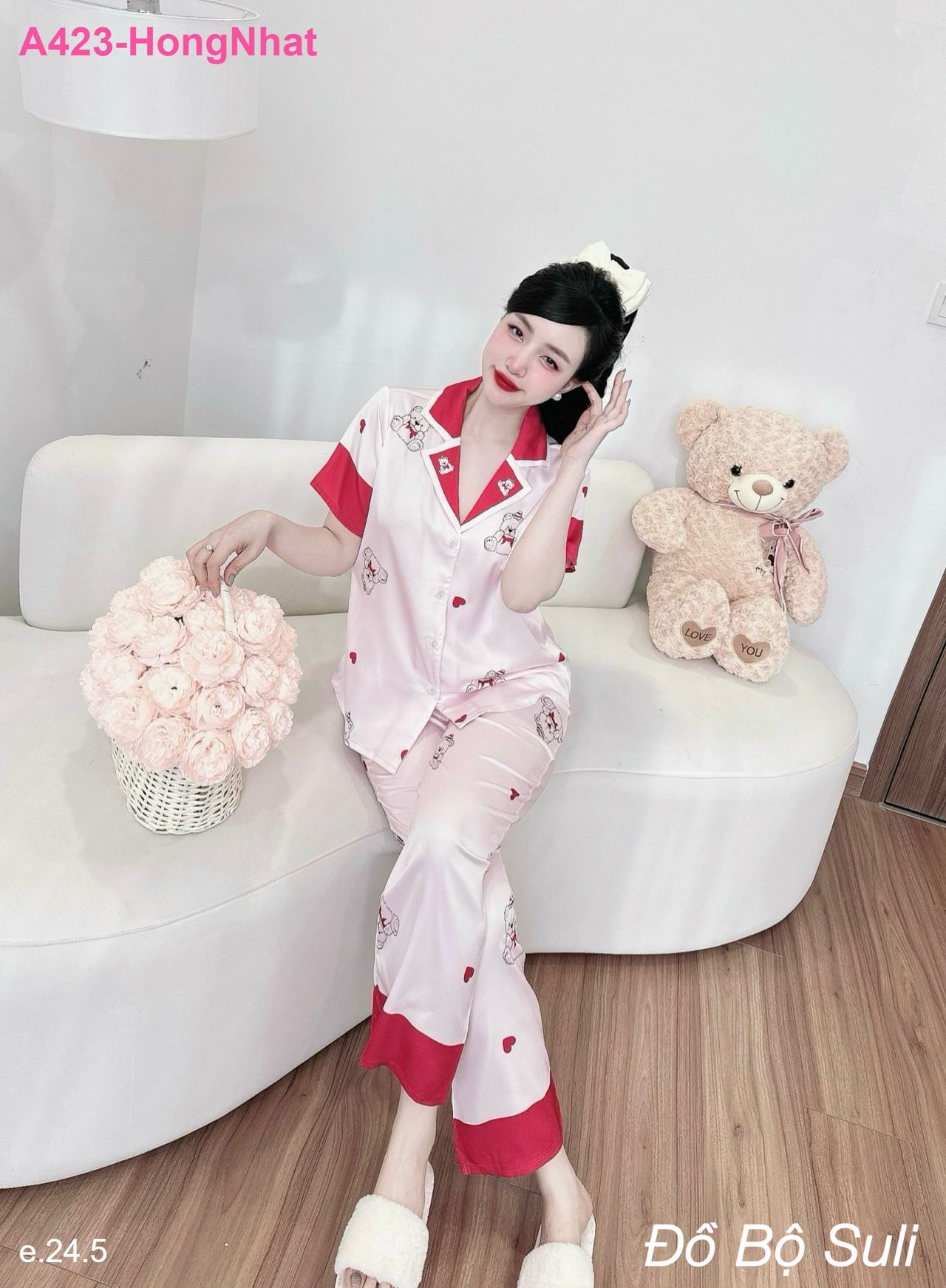 Bộ Dài Pijama Lụa Latin - màu 