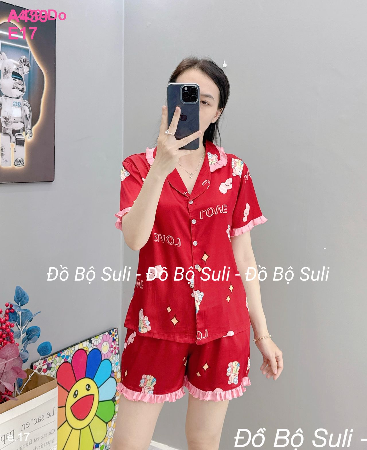 Bộ Đùi Pijama Lụa Latin - màu 