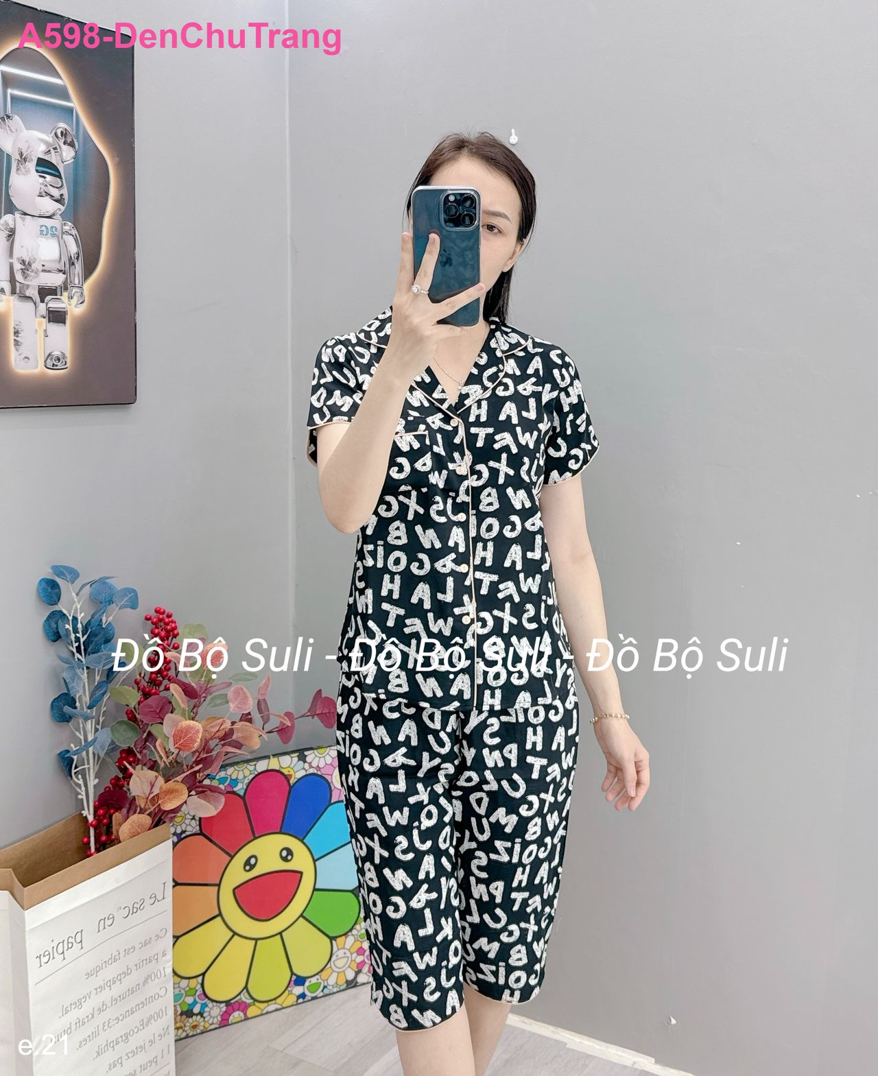 Bộ Lửng Pijama Lụa Mango - màu 