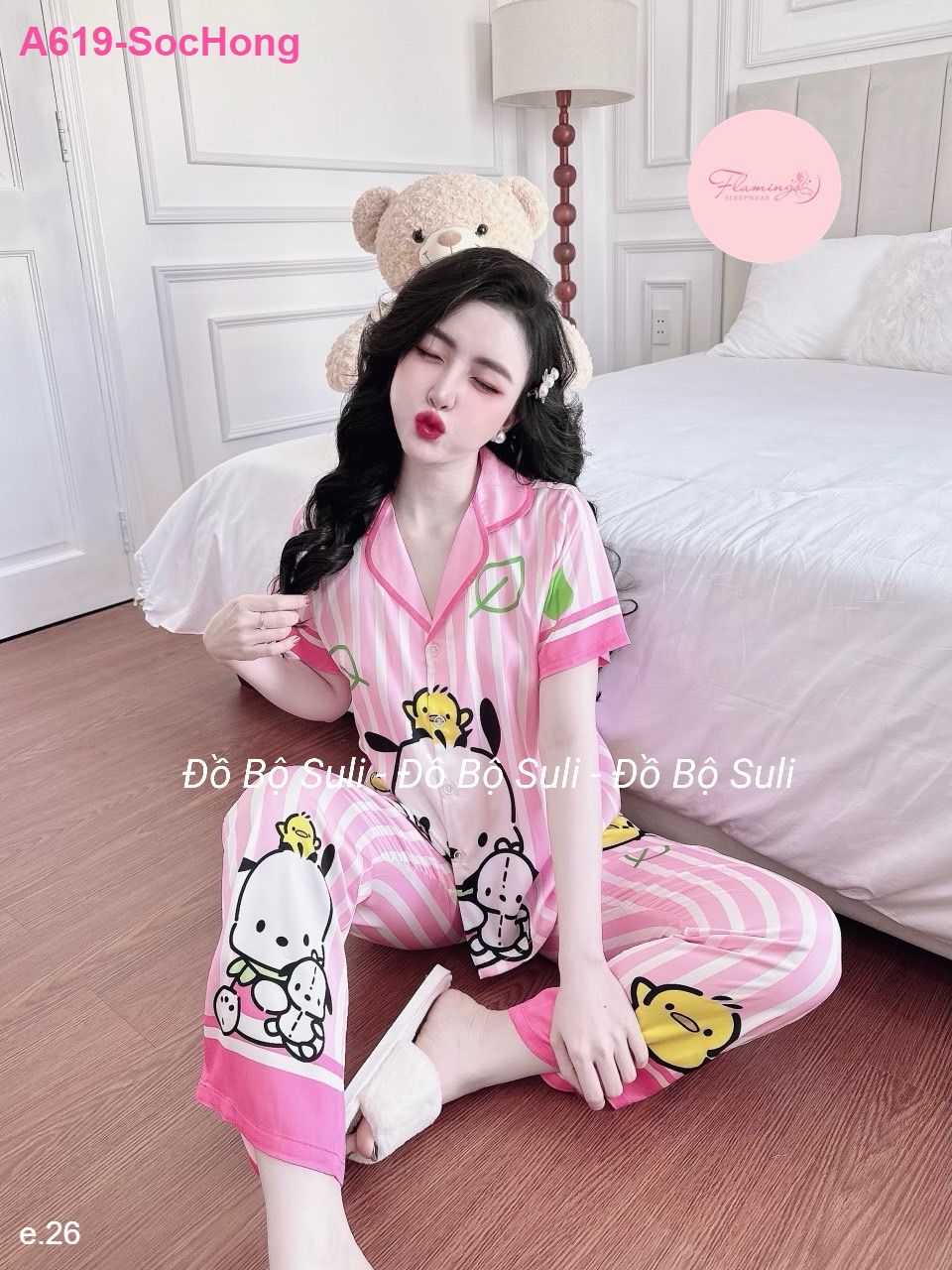 Bộ Dài Pijama Tnqd Lụa Latin - màu 