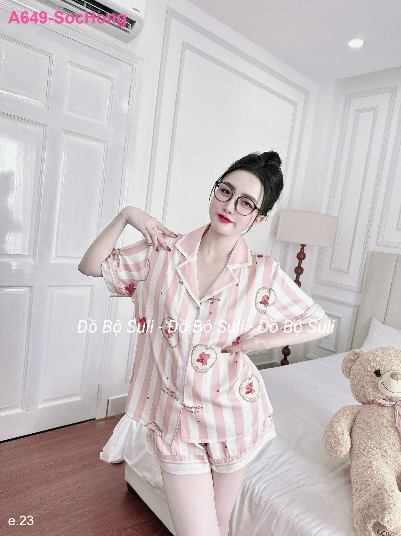 Bộ Đùi Pijama Lụa Latin - màu 