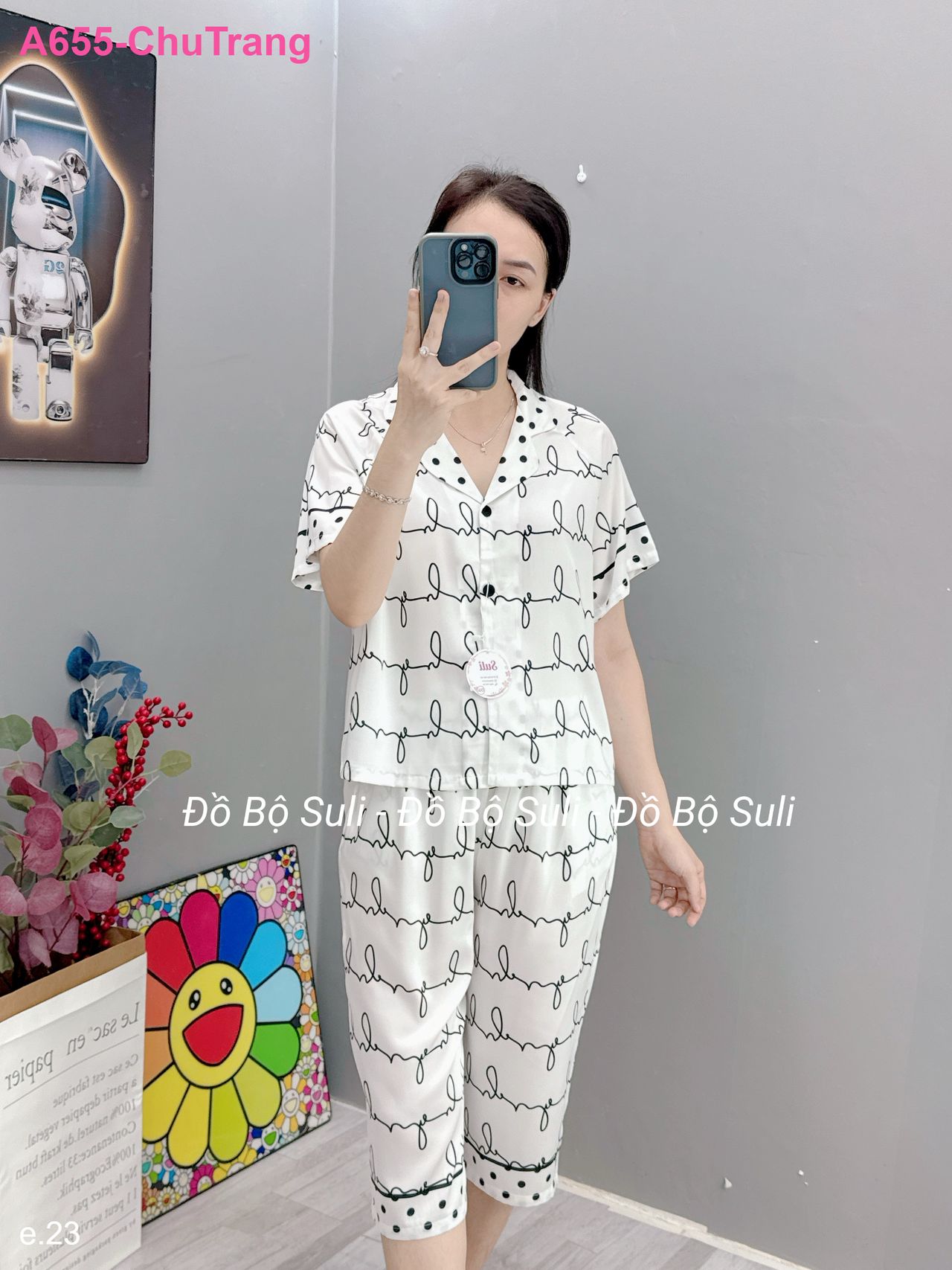 Bộ Lửng Pijama Lụa Latin - màu 