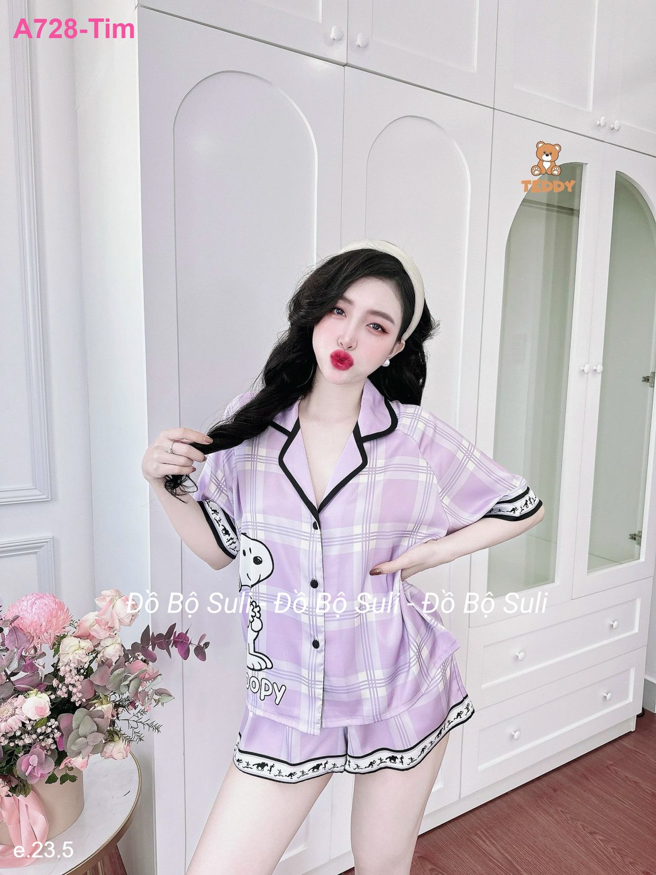 Bộ Đùi Pijama Crop Lụa Latin - màu 