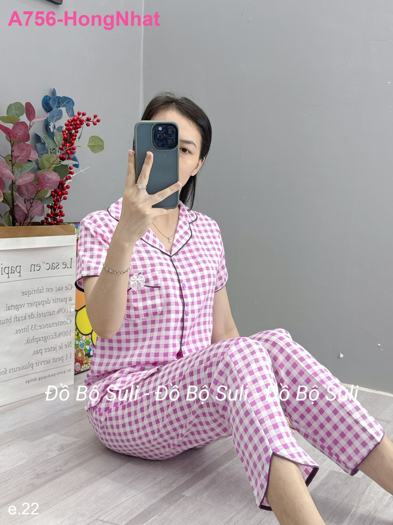 Bộ Dài Pijama Tnqd Lụa Mango - màu 