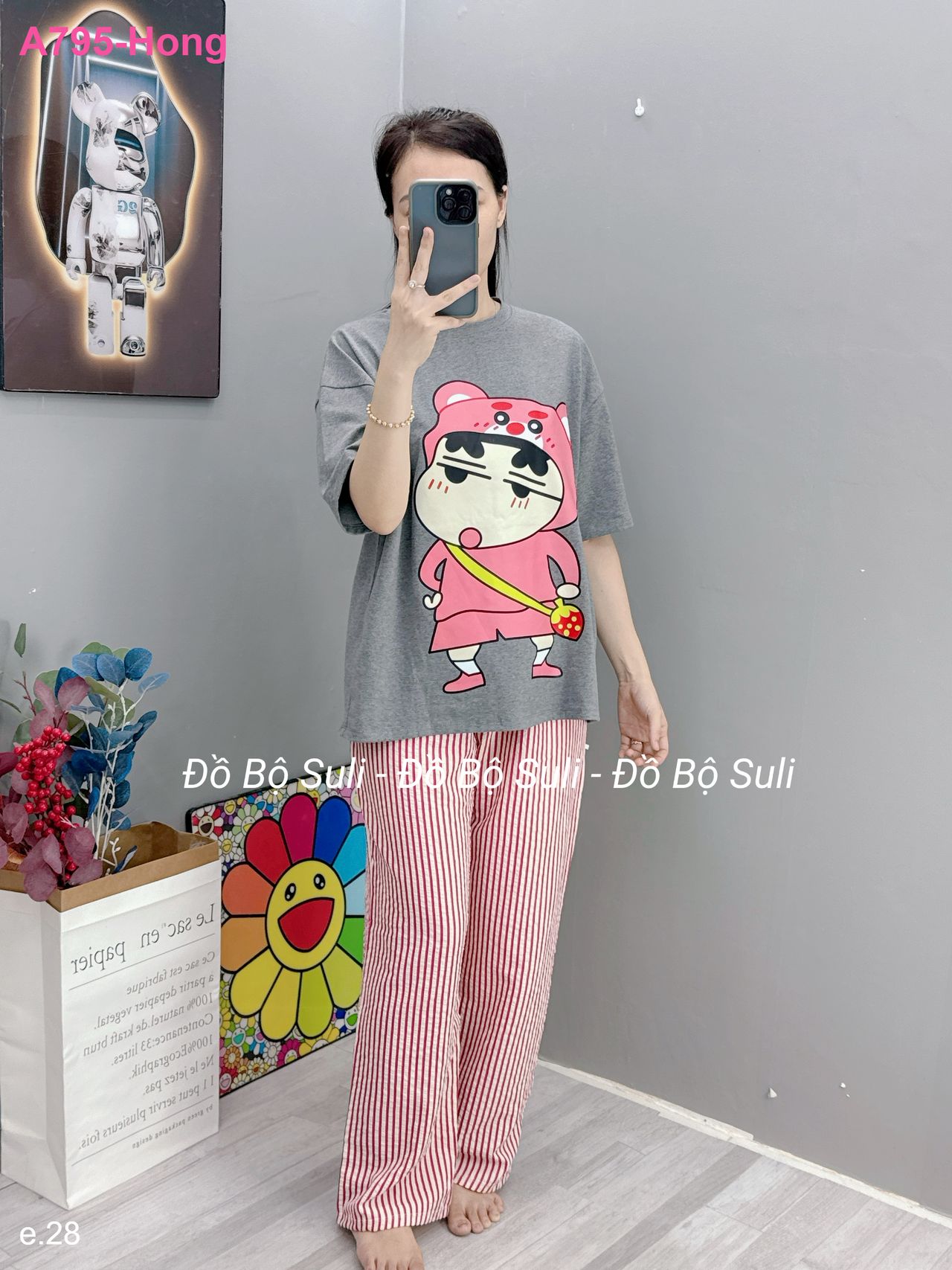 Bộ Dài Áo Thun Cotton Quần Kate - màu 