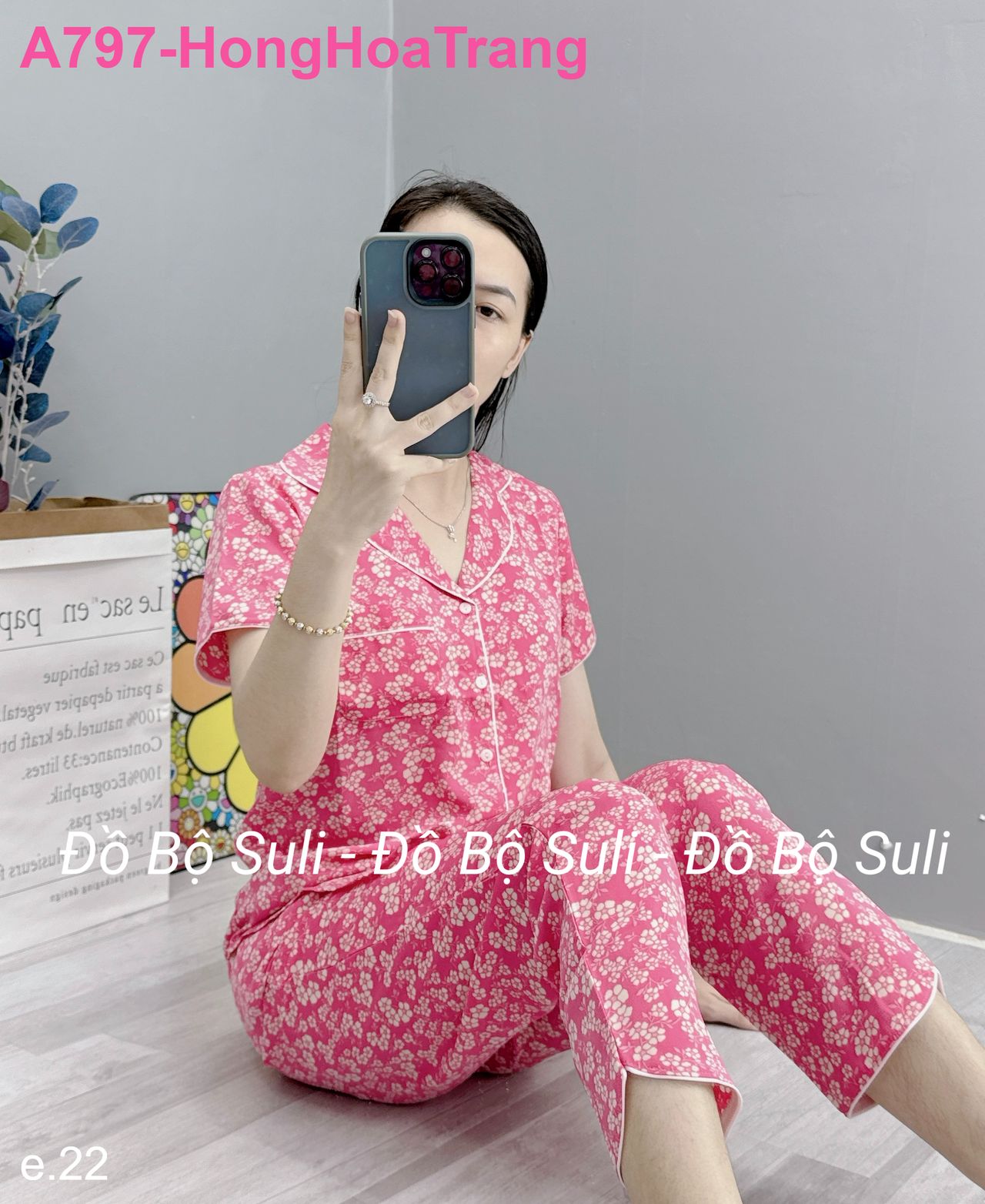 Bộ Dài Pijama Tnqd Lụa Mango - màu 