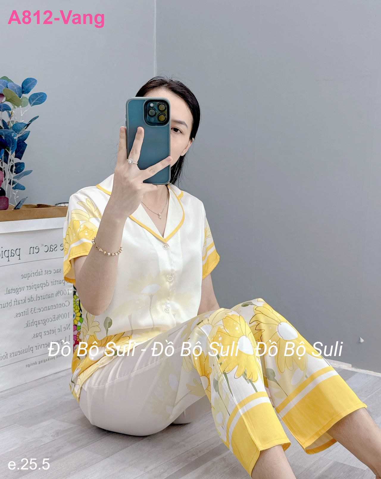 Bộ Dài Pijama Tnqd Lụa Latin - màu 