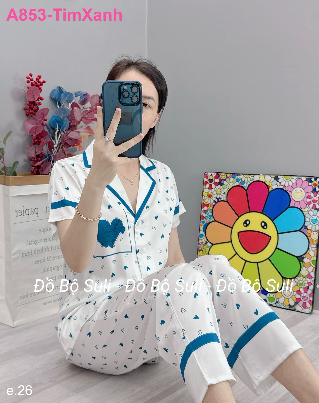 Bộ Dài Pijama Tnqd Lụa Latin - màu 