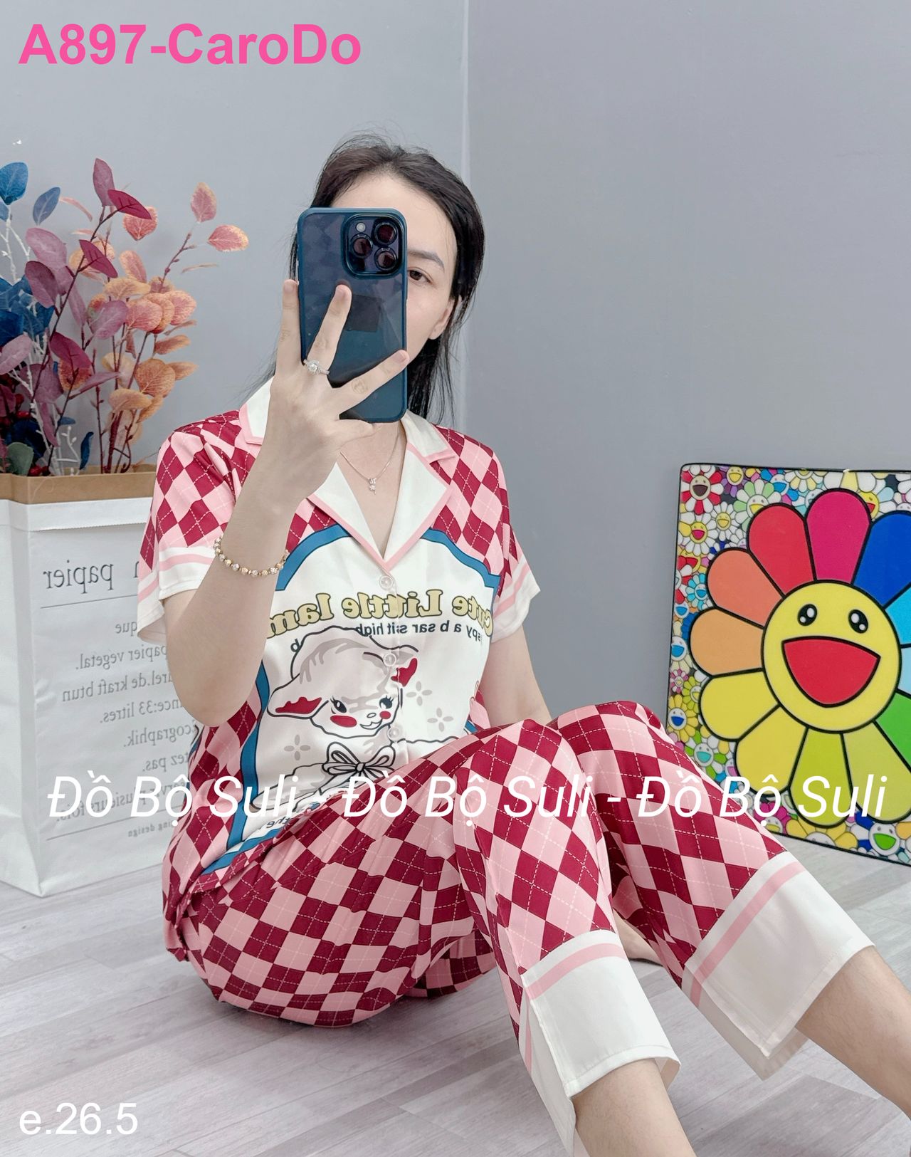 Bộ Dài Pijama Tnqd Lụa Latin - màu 