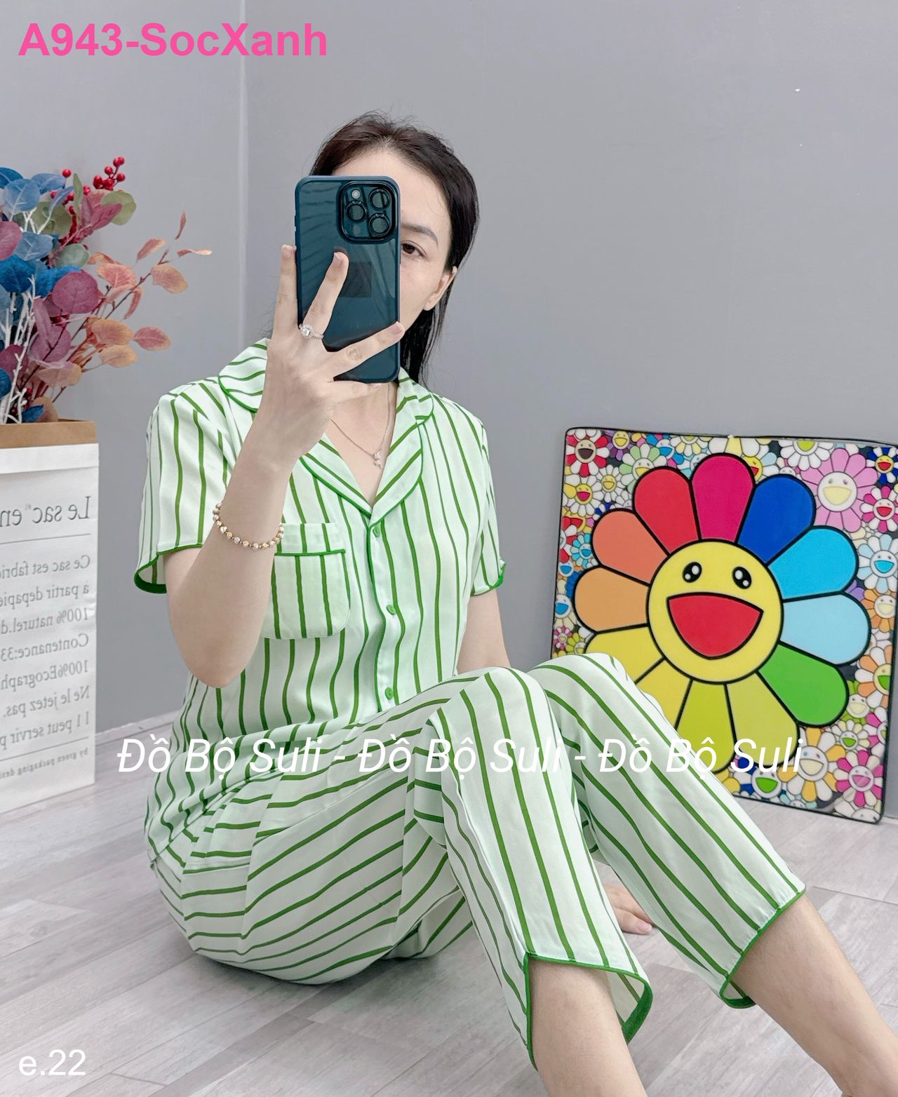 Bộ Dài Pijama Tnqd Lụa Mango - màu 