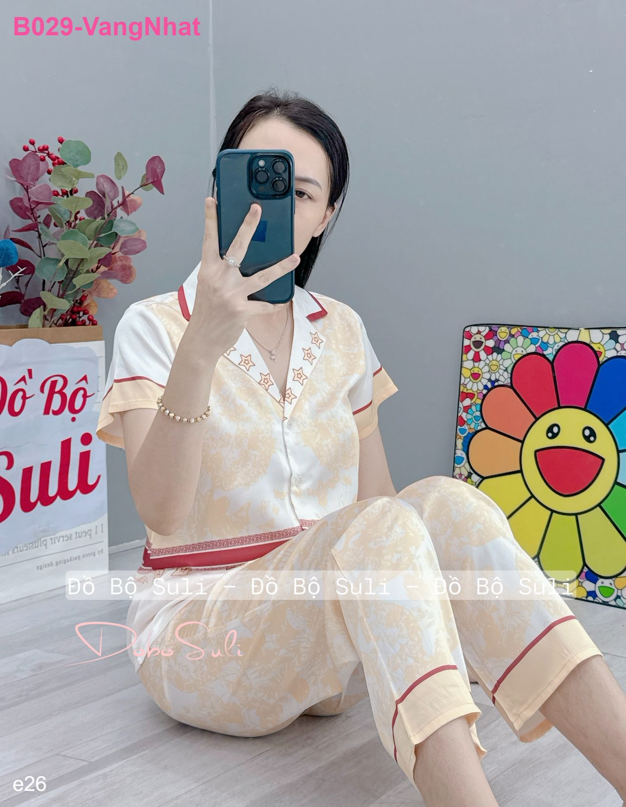 Bộ Dài Pijama Tnqd Lụa Latin - màu 