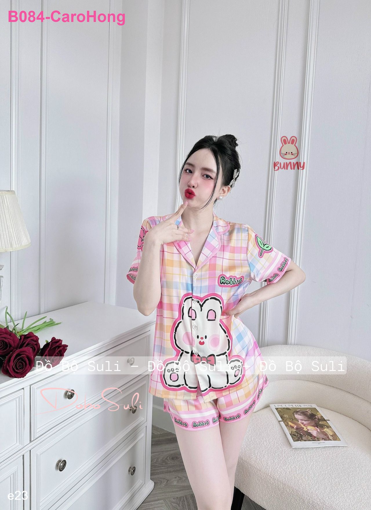 Bộ Đùi Pijama Lụa Latin - màu 