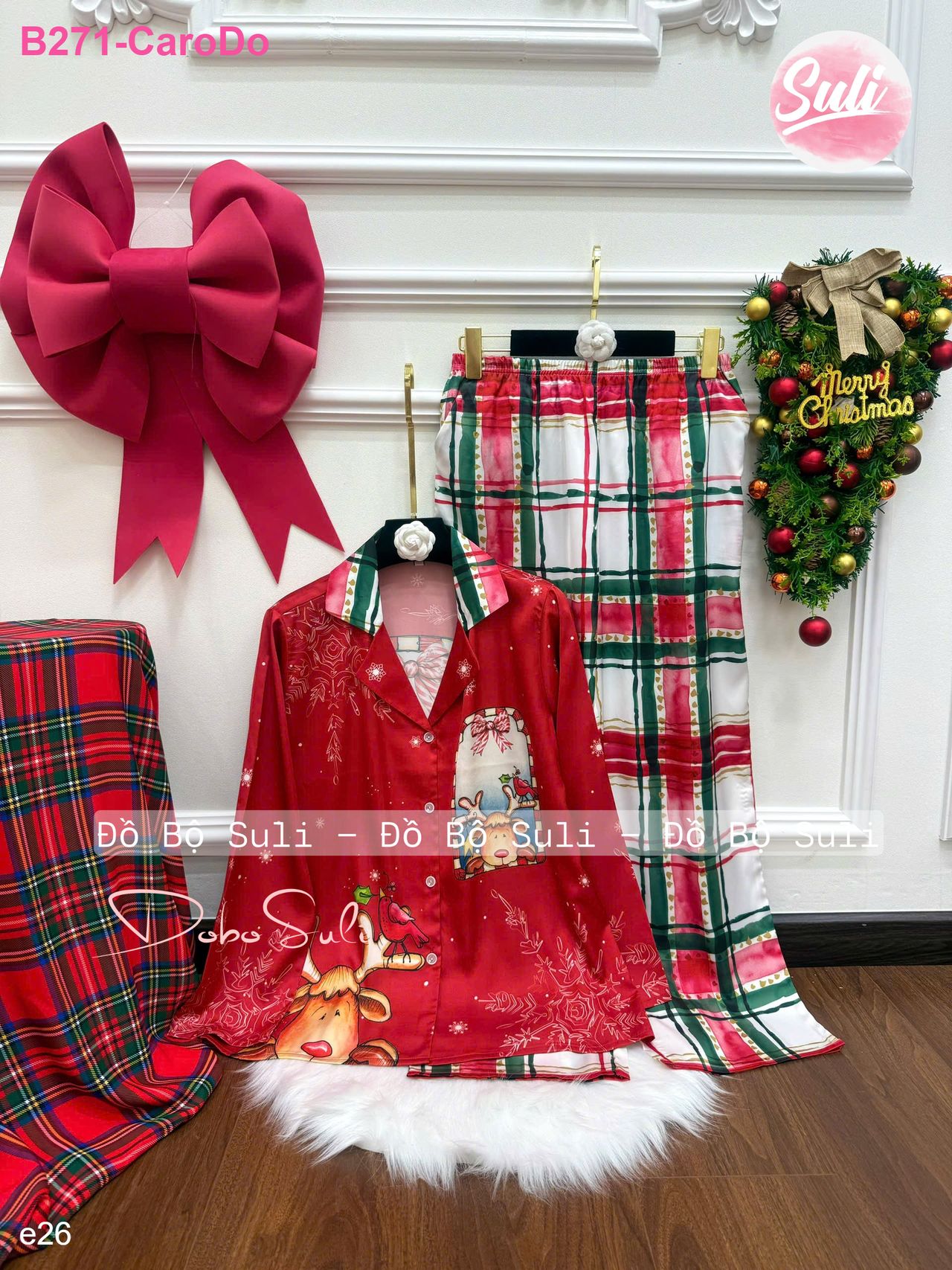 Bộ Dài Pijama Tay Dài Lụa Latin - màu 