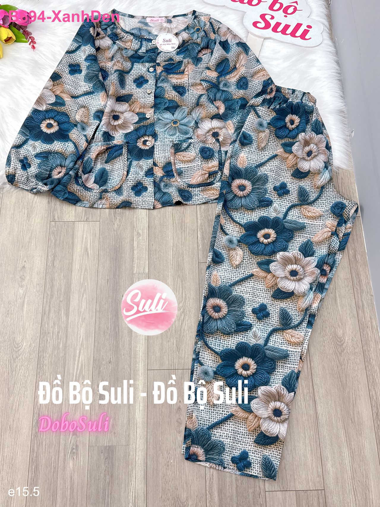 Bộ Dài Tay Dài Lụa Mango - màu 