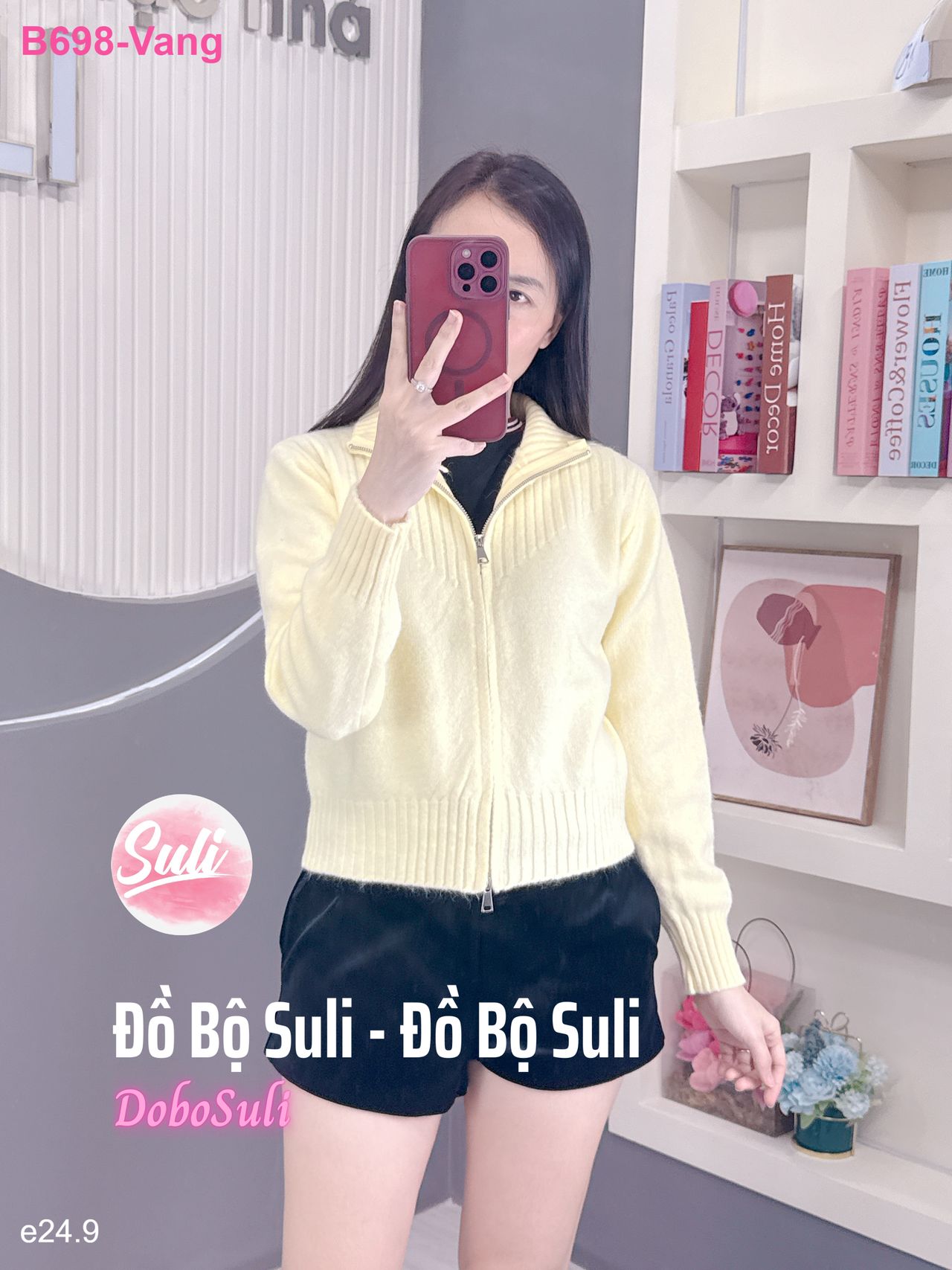 Bộ Tay Dài Len - màu 