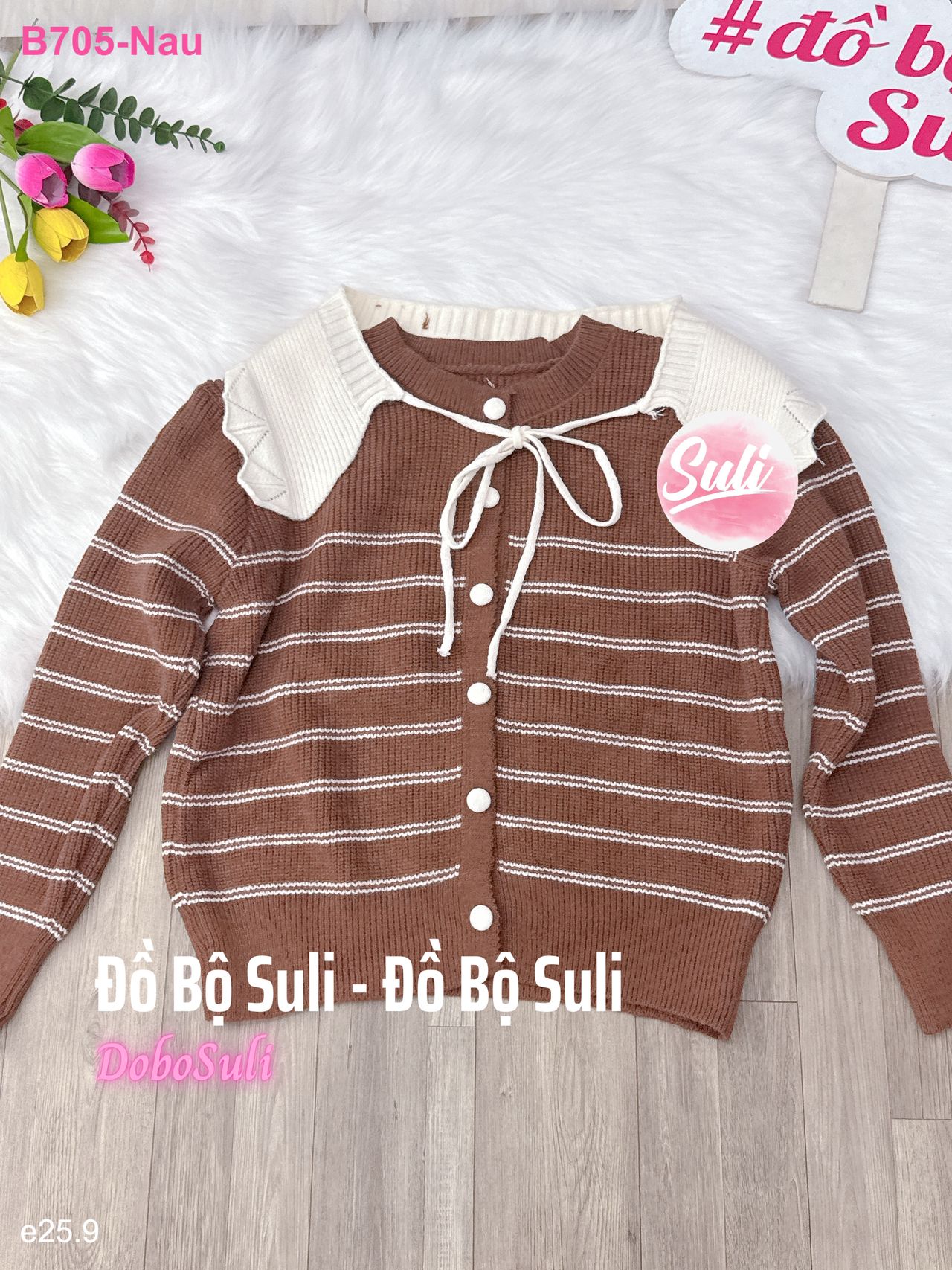 Bộ Tay Dài Len - màu 