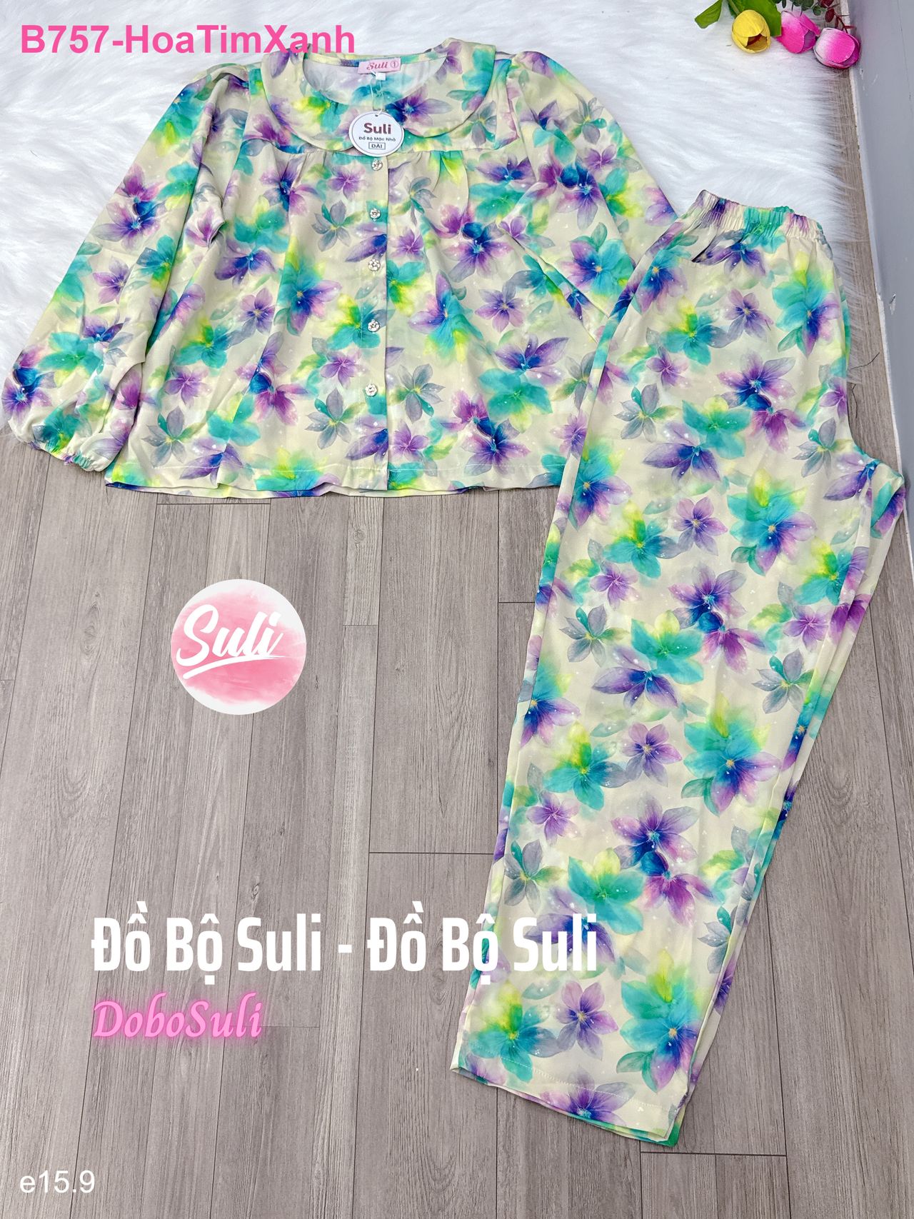 Bộ Dài Tay Dài Lụa Mango - màu 