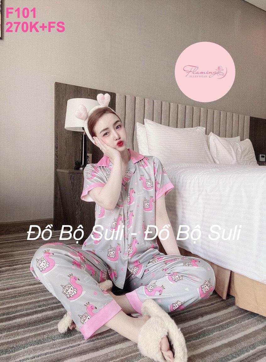 Đồ Bộ Pijama Latin Cao Cấp Dài Dễ Thương - màu 