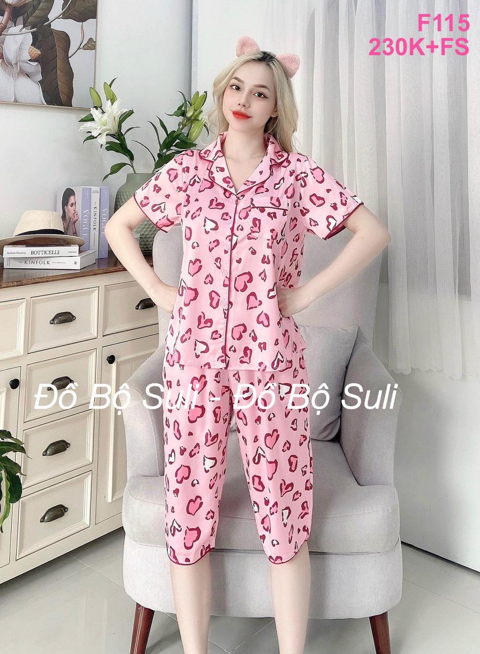 Pijama Nữ Latin Cao Cấp Lửng Dễ Thương - màu 