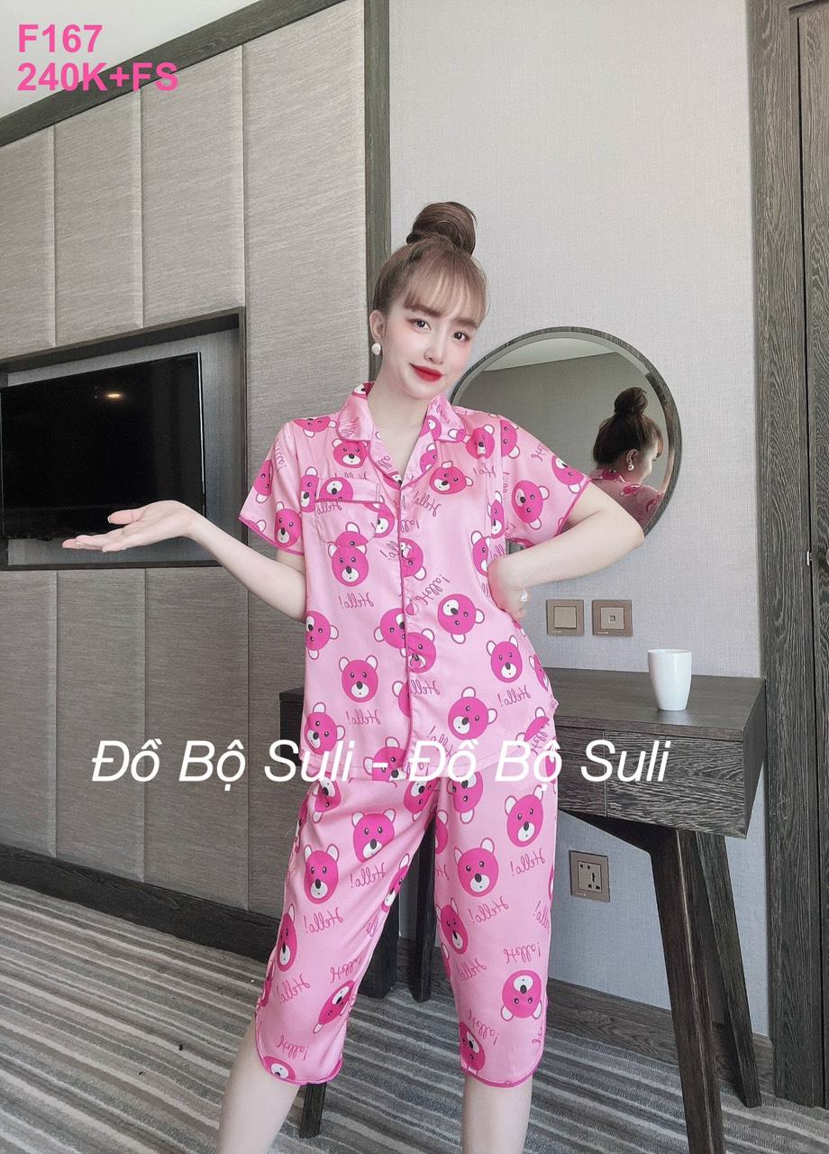 Bộ Pijama Tơ Tằm Cao Cấp Nhiều Kiểu Họa Tiết - màu 