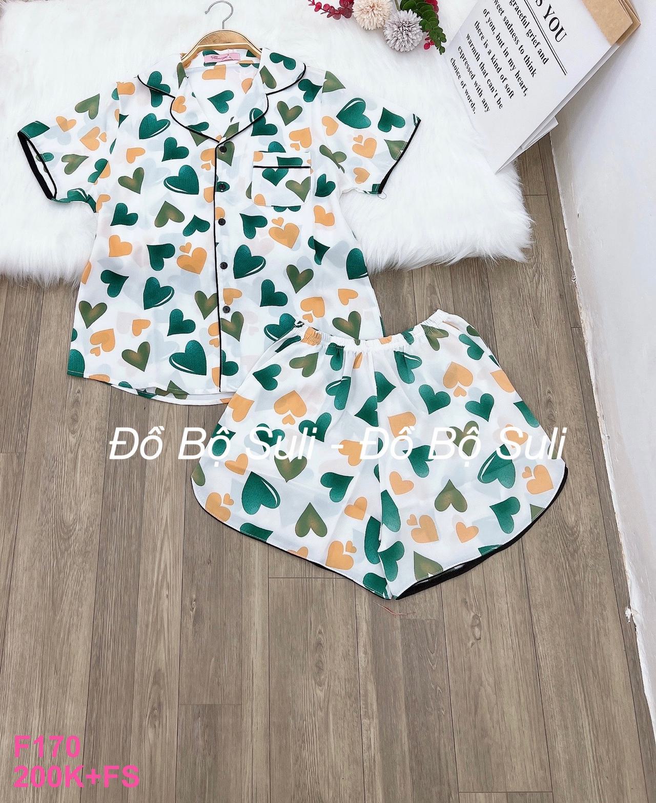 Đồ Bộ Pijama Đùi Lụa Mango Dễ Thương - màu 