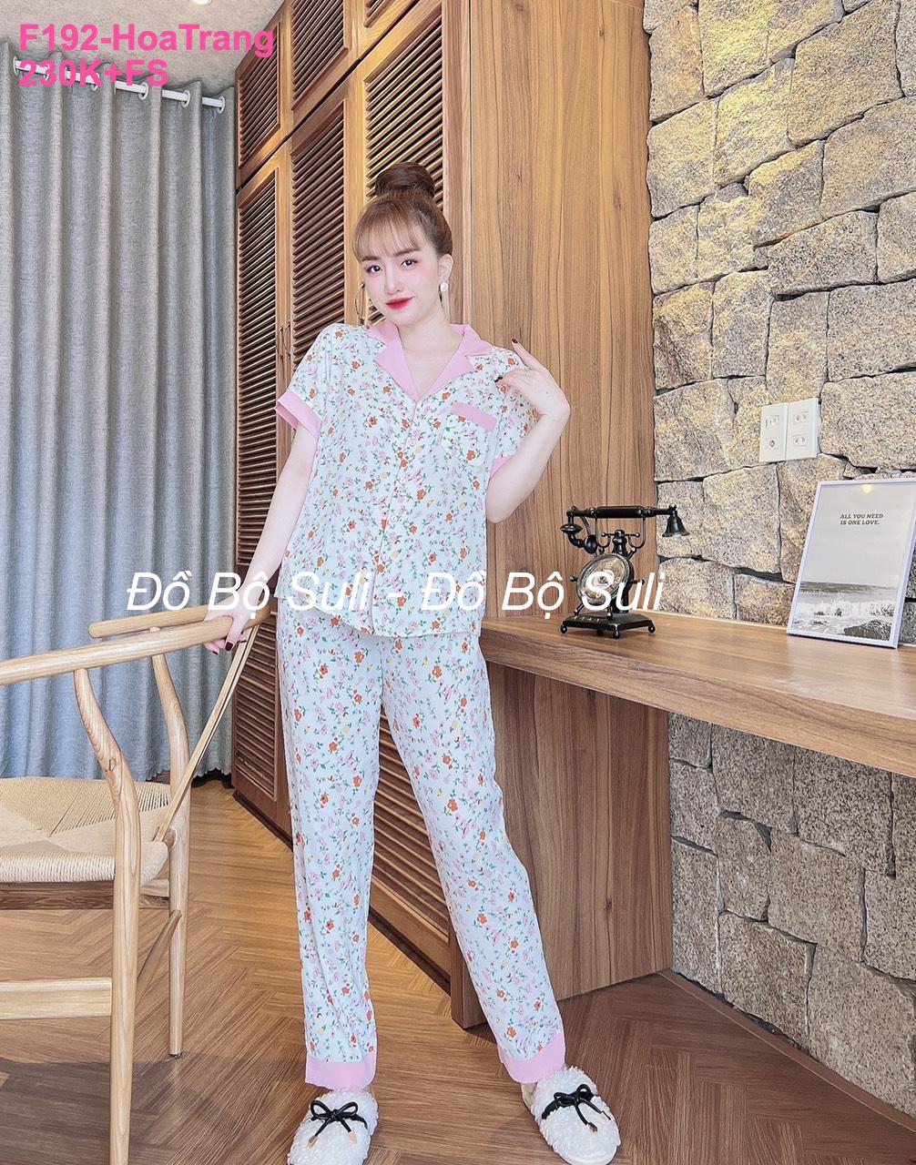 Pijama Lụa Mango Dài Hàng Thiết Kế - màu 